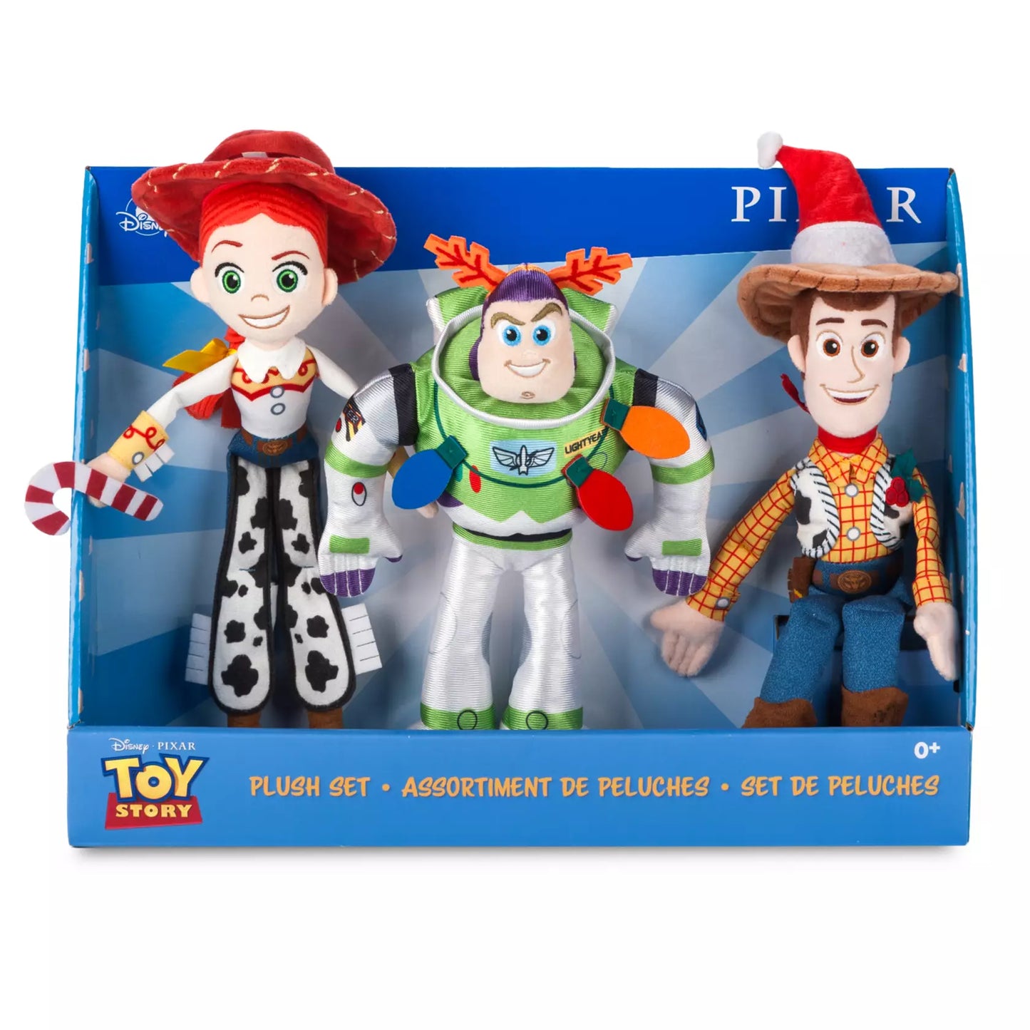 Toy Story Holiday Plush 3pc Set - Buzz Lightyear Woody & Jessie