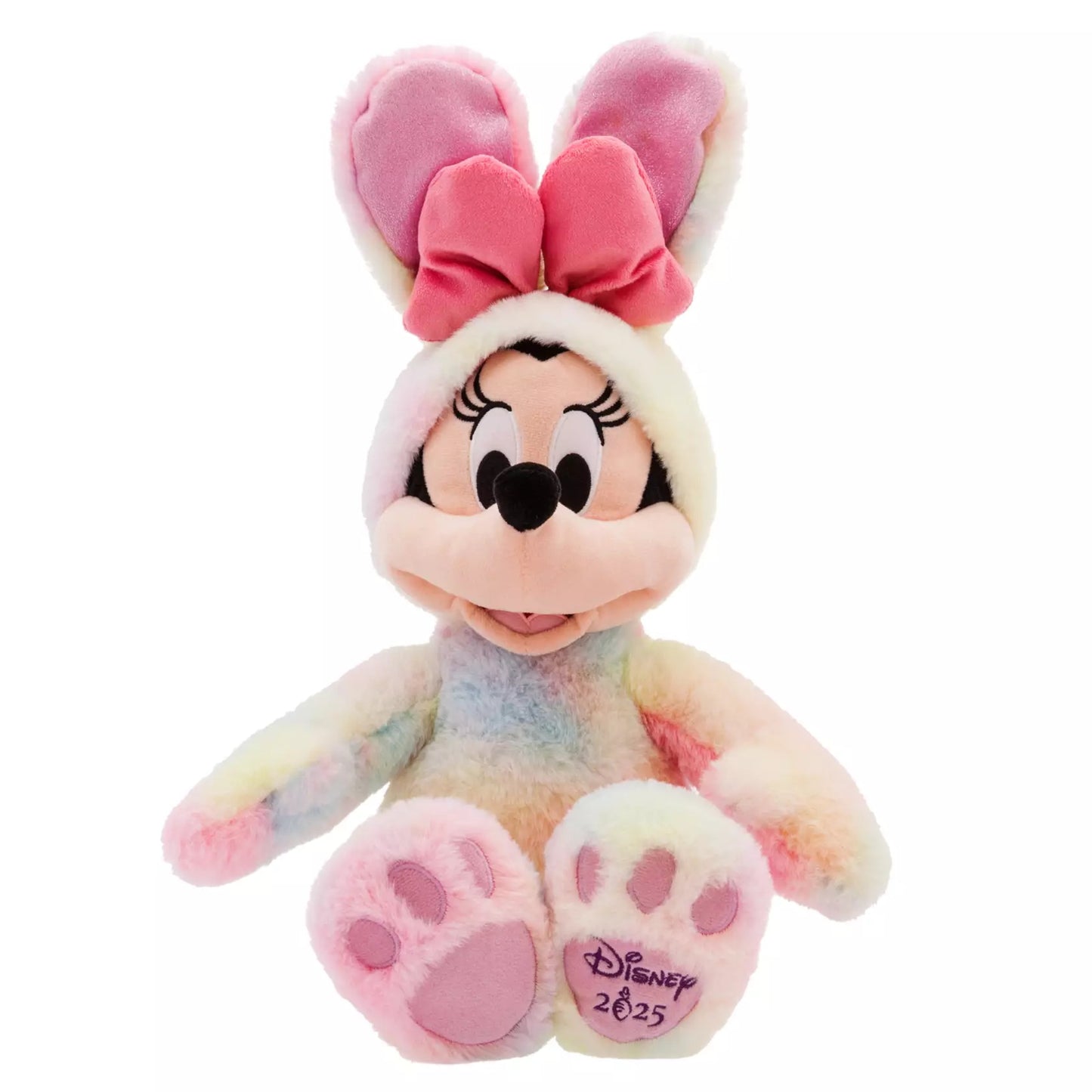 Minnie Mouse Multicolor Easter Plush Bunny w/ Ears & Bow – Medium 17''