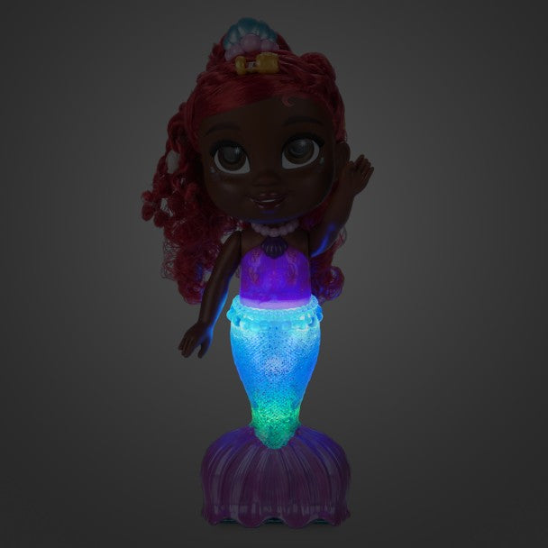 Disney Junior's Ariel Splash and Glow Doll Little Mermaid Light Up – 11 1/2''