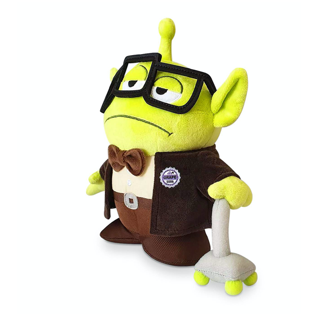 Disney Pixar Up Carl Old Man Toy Story Alien Remix Outfit 9" H Plush Toy Doll