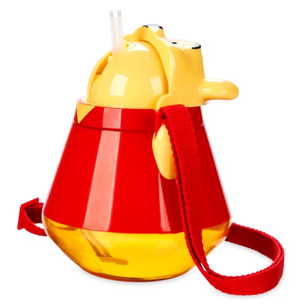 Winnie the Pooh Travel Canteen Mug Kids Drink Cup with Strap - Disney Theme Park