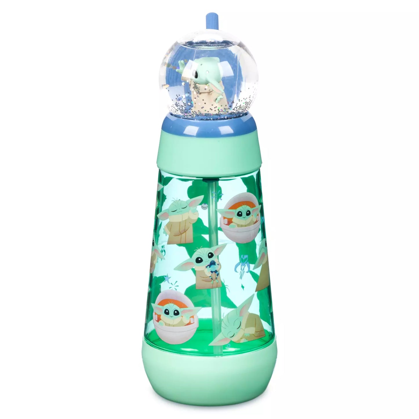 Grogu Snowglobe Tumbler with Straw – Star Wars: The Mandalorian