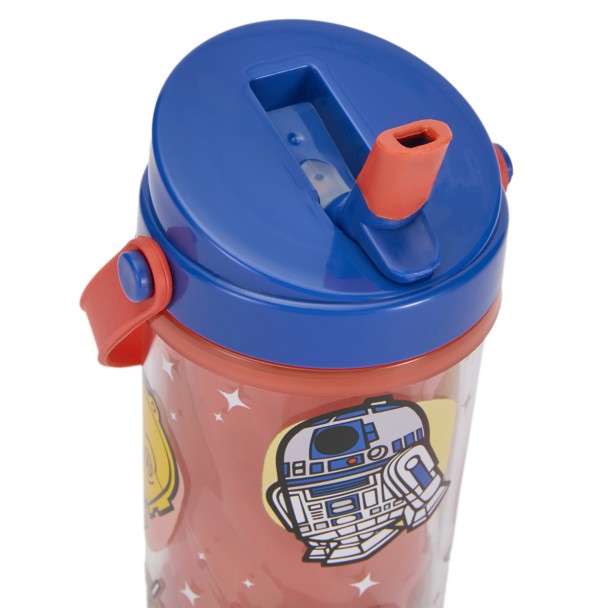 R2-D2 BB-8 Droids 10 oz. Color-Changing Water Bottle w/ Straw & Handle Star Wars