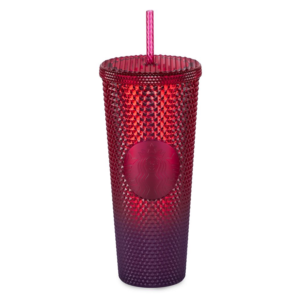 Walt Disney World Geometric Tumbler with Straw – Red - 24oz