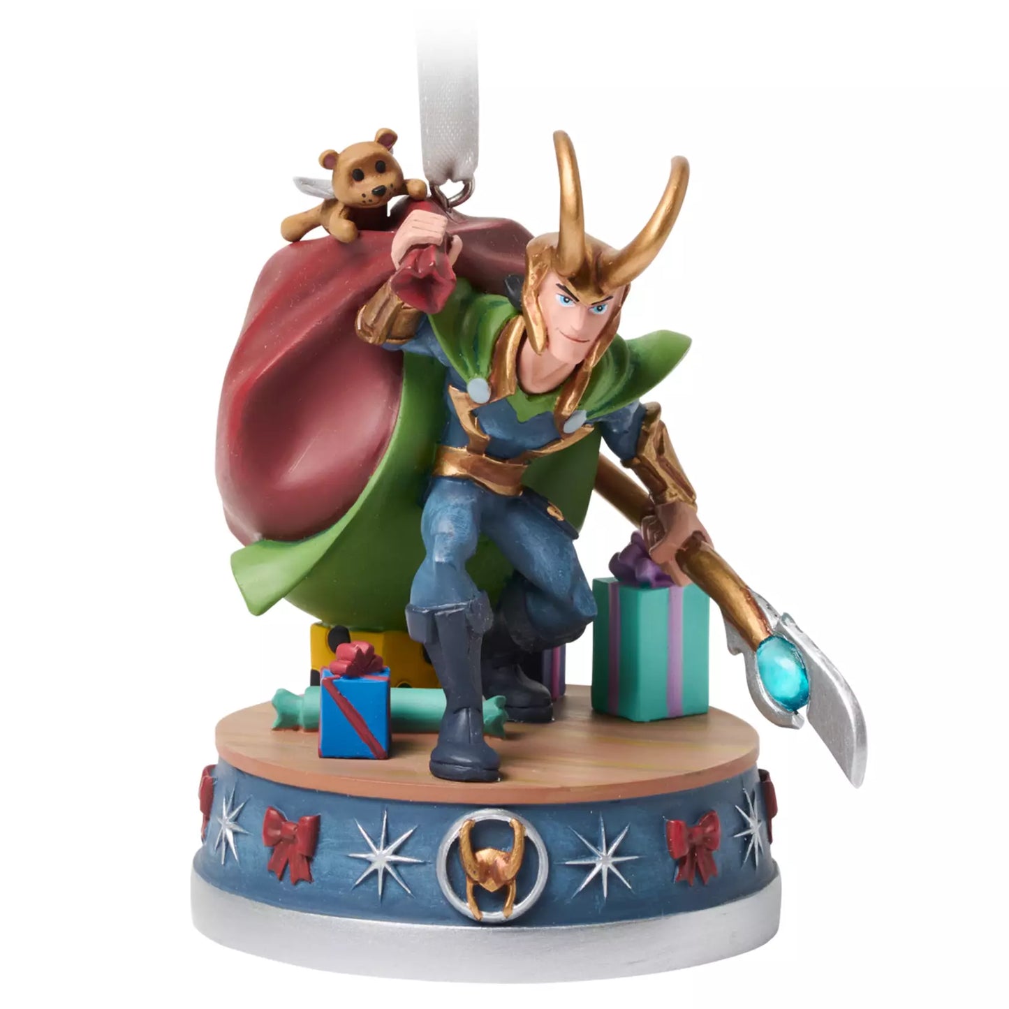 Loki Holiday Light-Up Living Magic Sketchbook Ornament - Marvel Avengers Villain