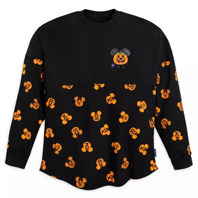 Disneyland Happy Halloween Mickey & Minnie Spirit Jersey for Adults Size XS Jack o Lantern