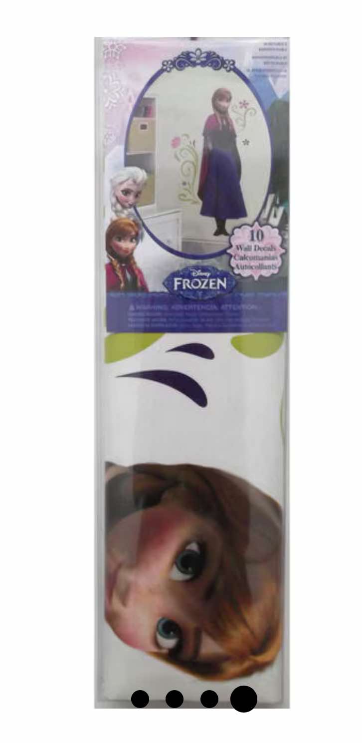Disney Peel & Stick Vinyl Wall Decal Frozen's Princess Anna Sticker Set