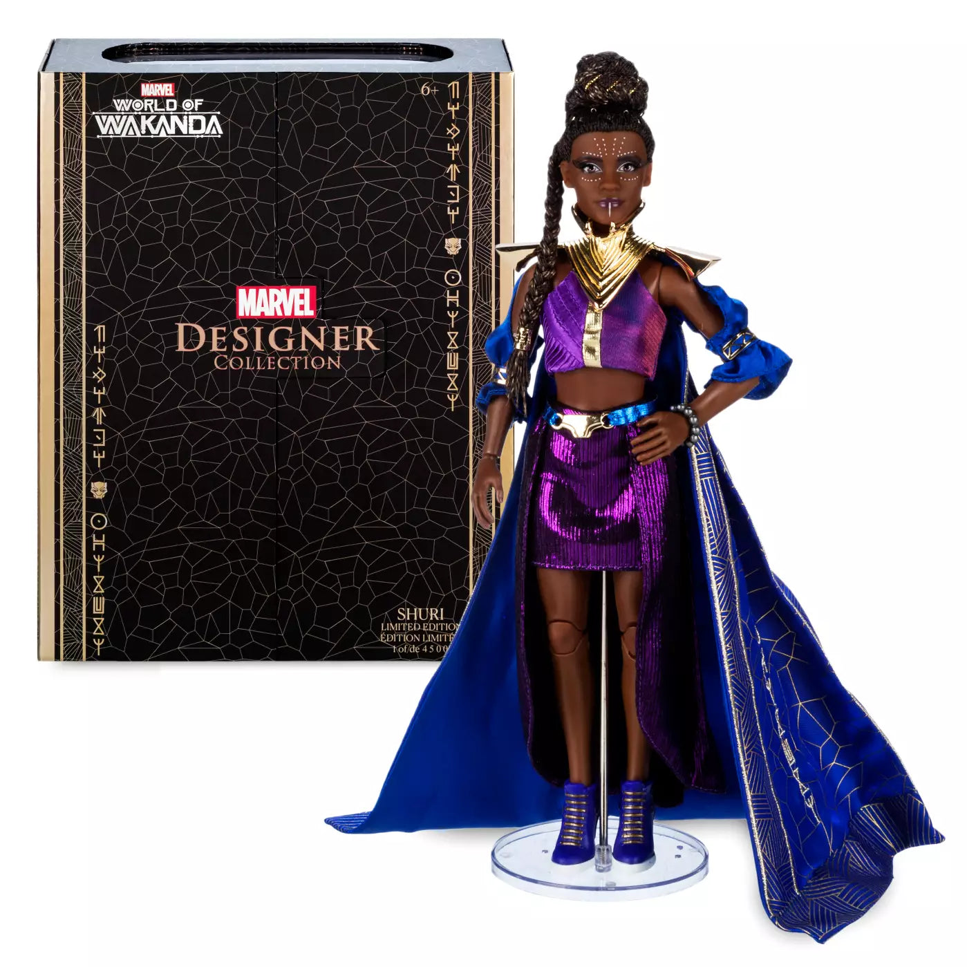 Limited Edition Shuri Marvel Designer Collection Doll, Black Panther: World of Wakanda - Avengers