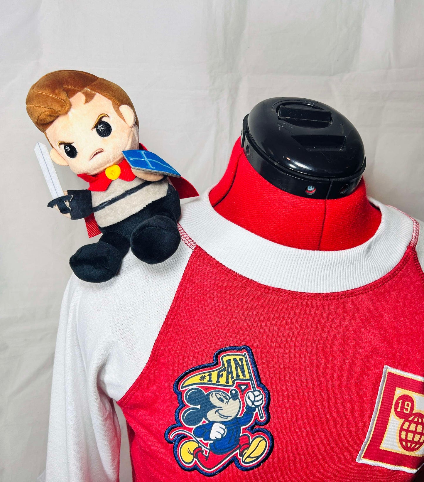 Disney Prince Phillip Sleeping Beauty Magnetic Custom Shoulder Pal Plush 5 1/2"