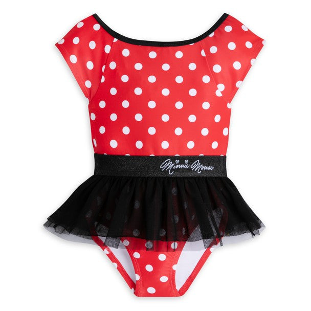Minnie Mouse Deluxe Swimsuit with Headband Set for Girls - Size 5/6