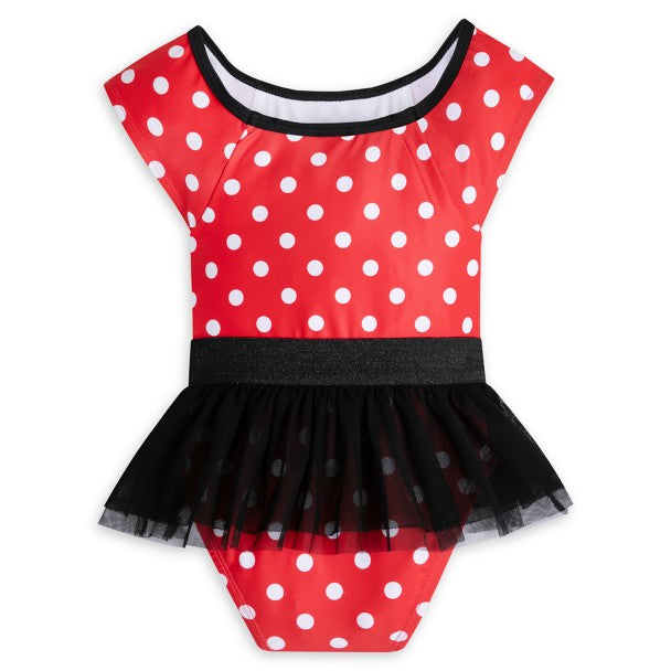 Minnie Mouse Deluxe Swimsuit with Headband Set for Girls - Size 5/6