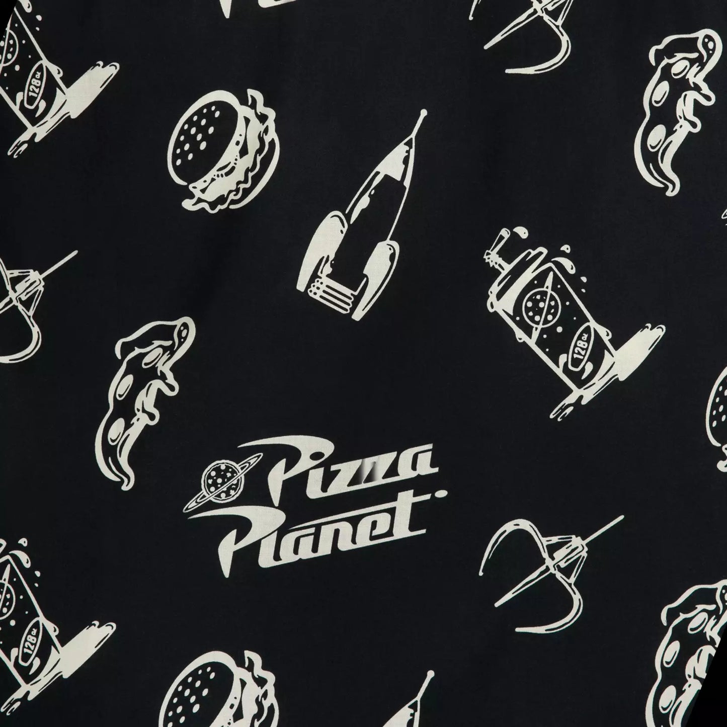 Pizza Planet Woven Dress Shirt for Men Size Medium – Toy Story