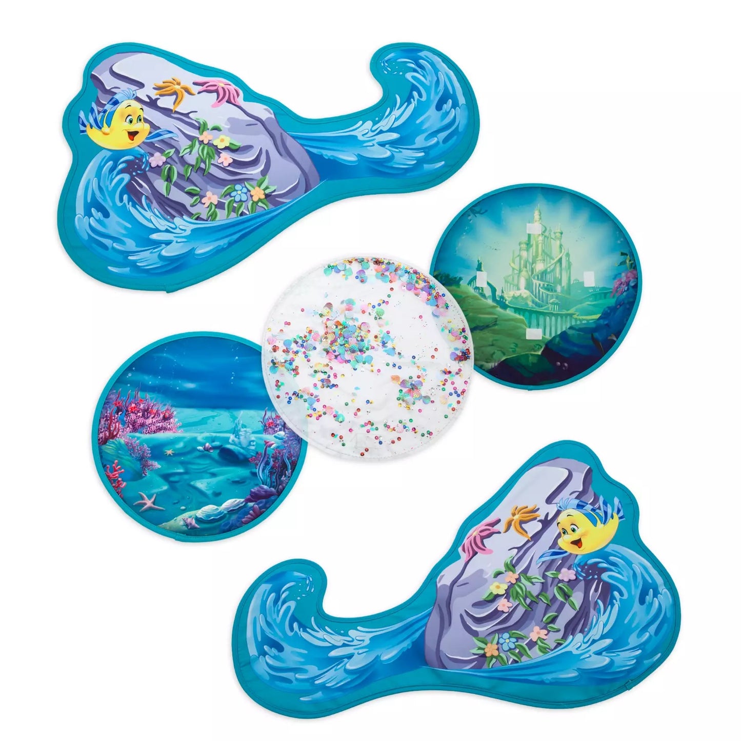 The Little Mermaid Princess Ariel Wheelchair Costume Wrap - 9pc Set