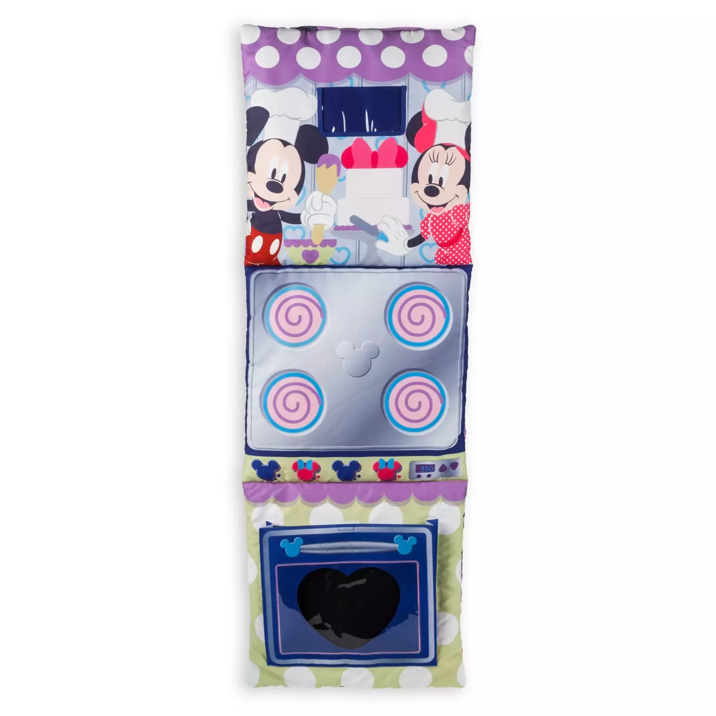 Minnie & Mickey Mouse Fold-Up Kitchen Playmat 11pc Toy Plush Play Set