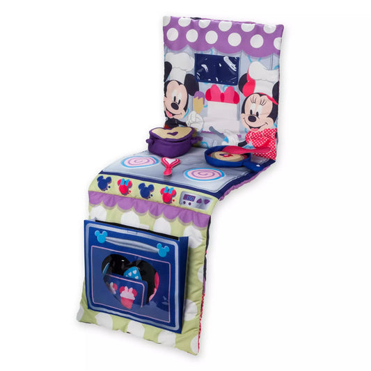 Minnie & Mickey Mouse Fold-Up Kitchen Playmat 11pc Toy Plush Play Set