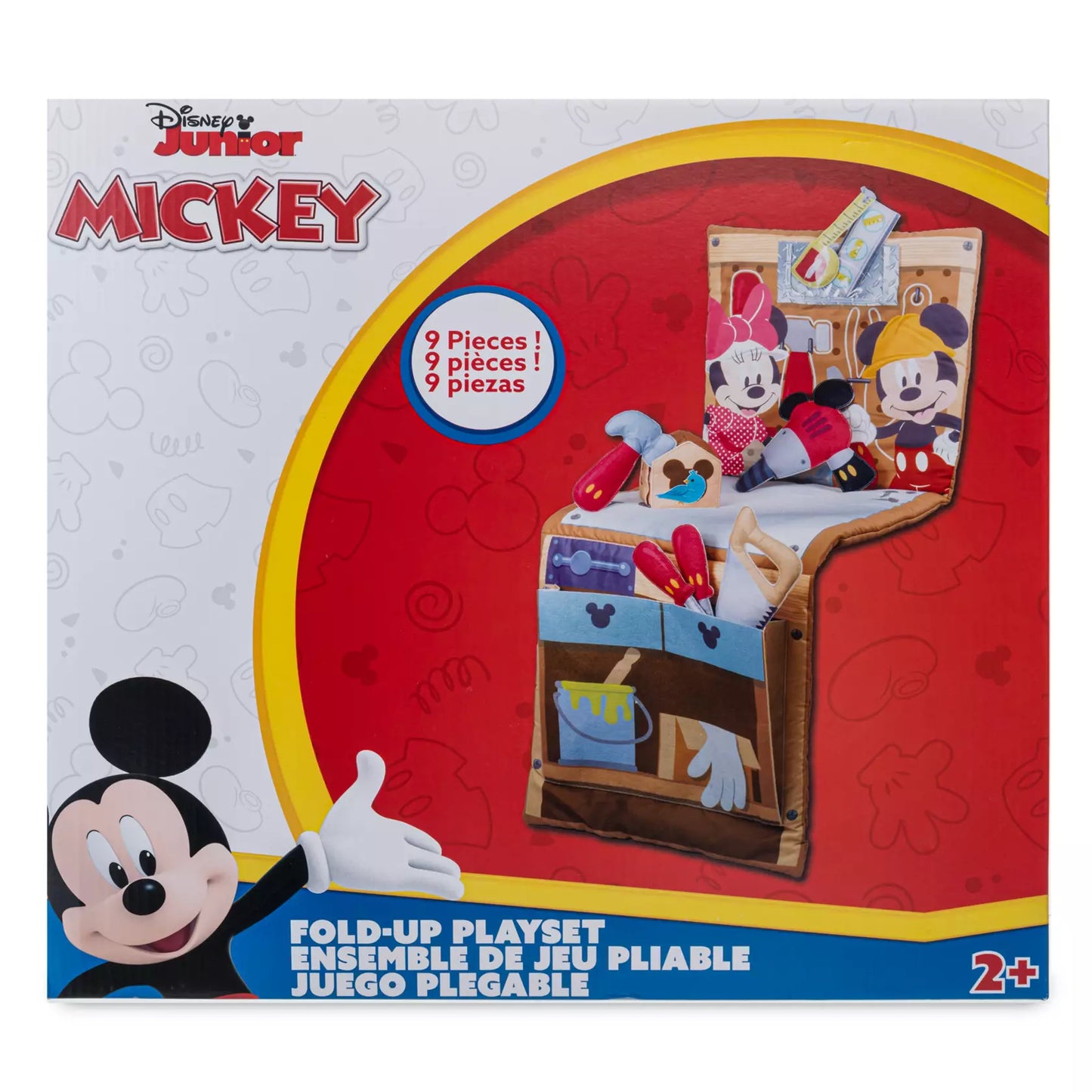 Mickey & Minnie Mouse Fold-Up House Tool Plush Play Set