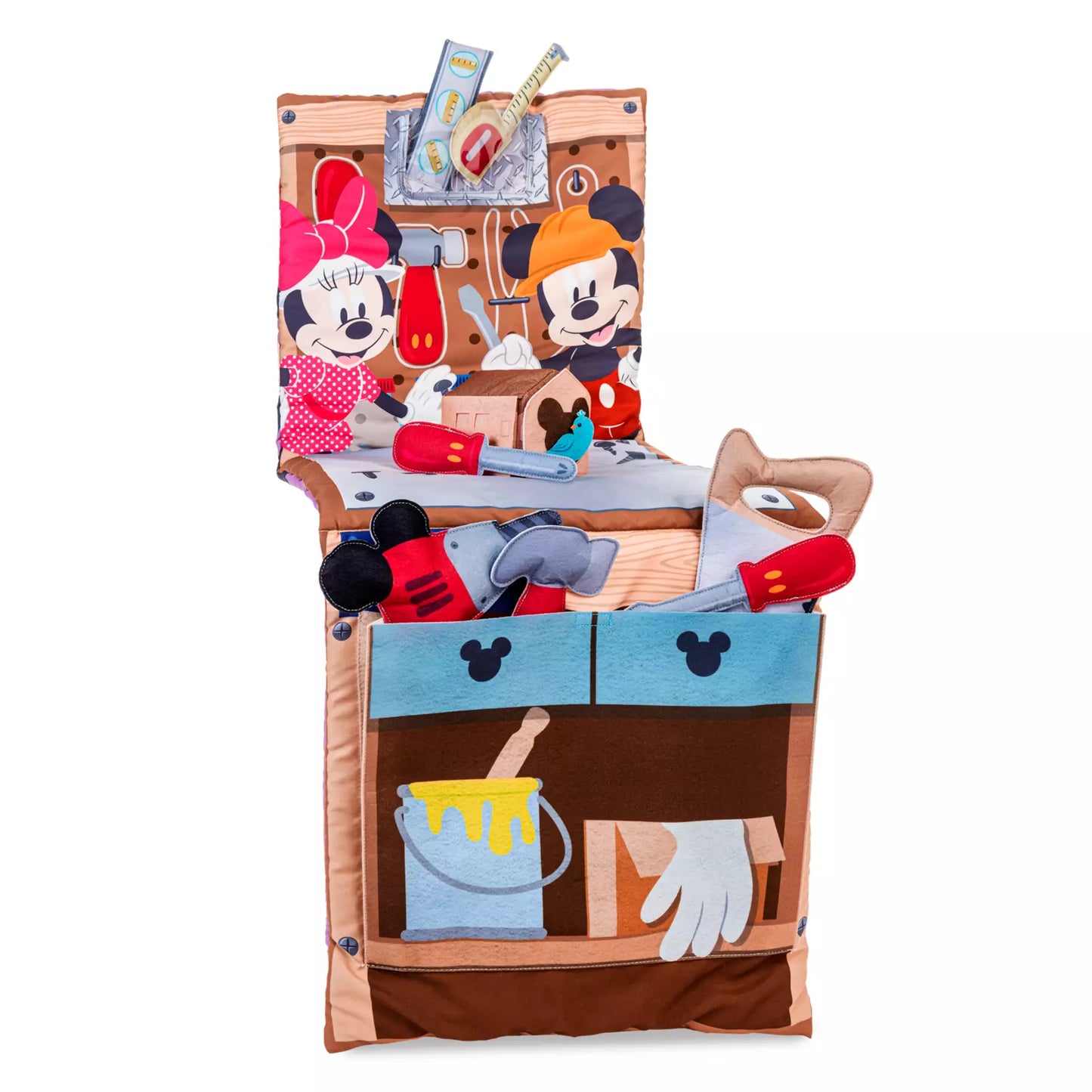 Mickey & Minnie Mouse Fold-Up House Tool Plush Play Set