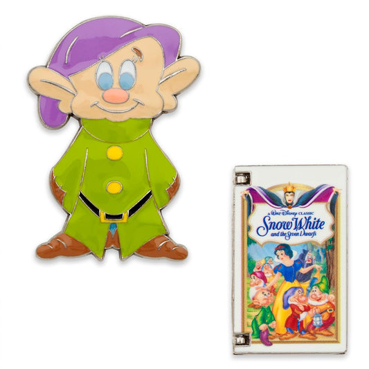 Dopey VHS Pin Set – Snow White and the Seven Dwarfs – Limited Release