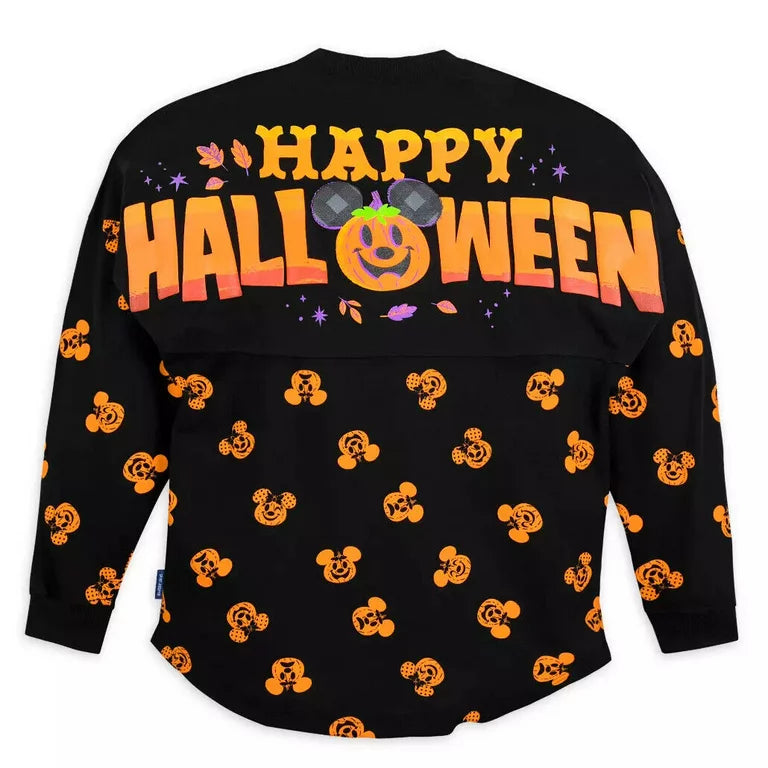 Disneyland Happy Halloween Mickey & Minnie Spirit Jersey for Adults Size XS Jack o Lantern