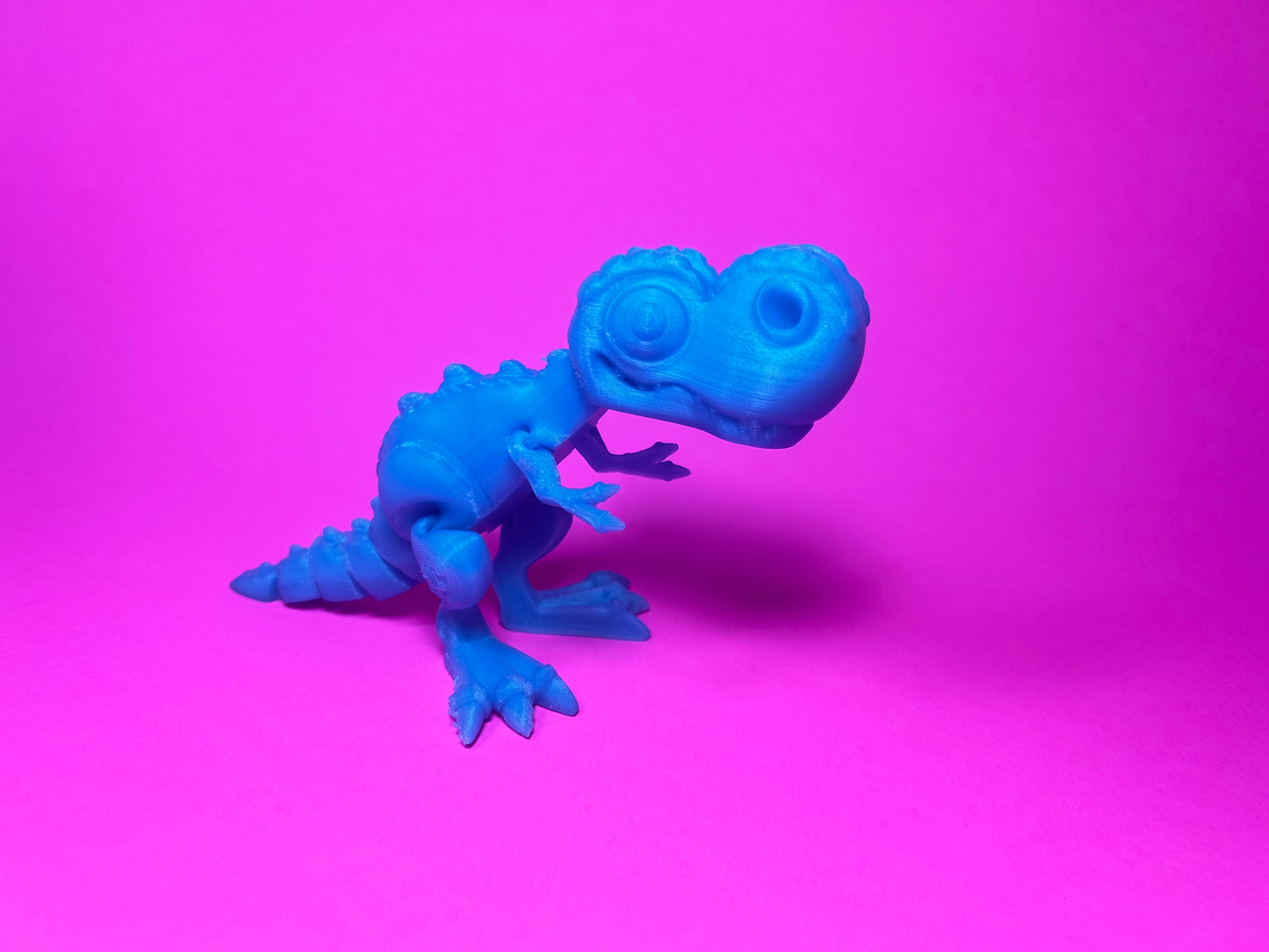 Flexi 3D Printed T-Rex Fossil Fidget Sensory Toy Desk Gift - Skeleton - Multicolor - Articulated Glow in the Dark - Flexi Factory