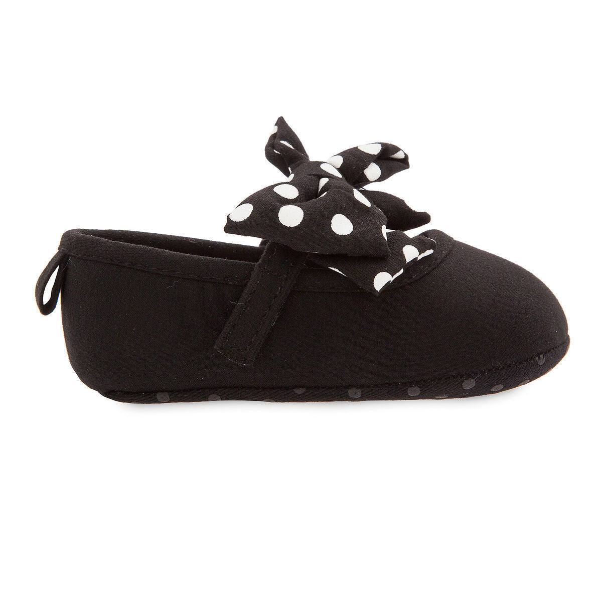Minnie Mouse Black Polka Dot Baby Costume Soft Shoes