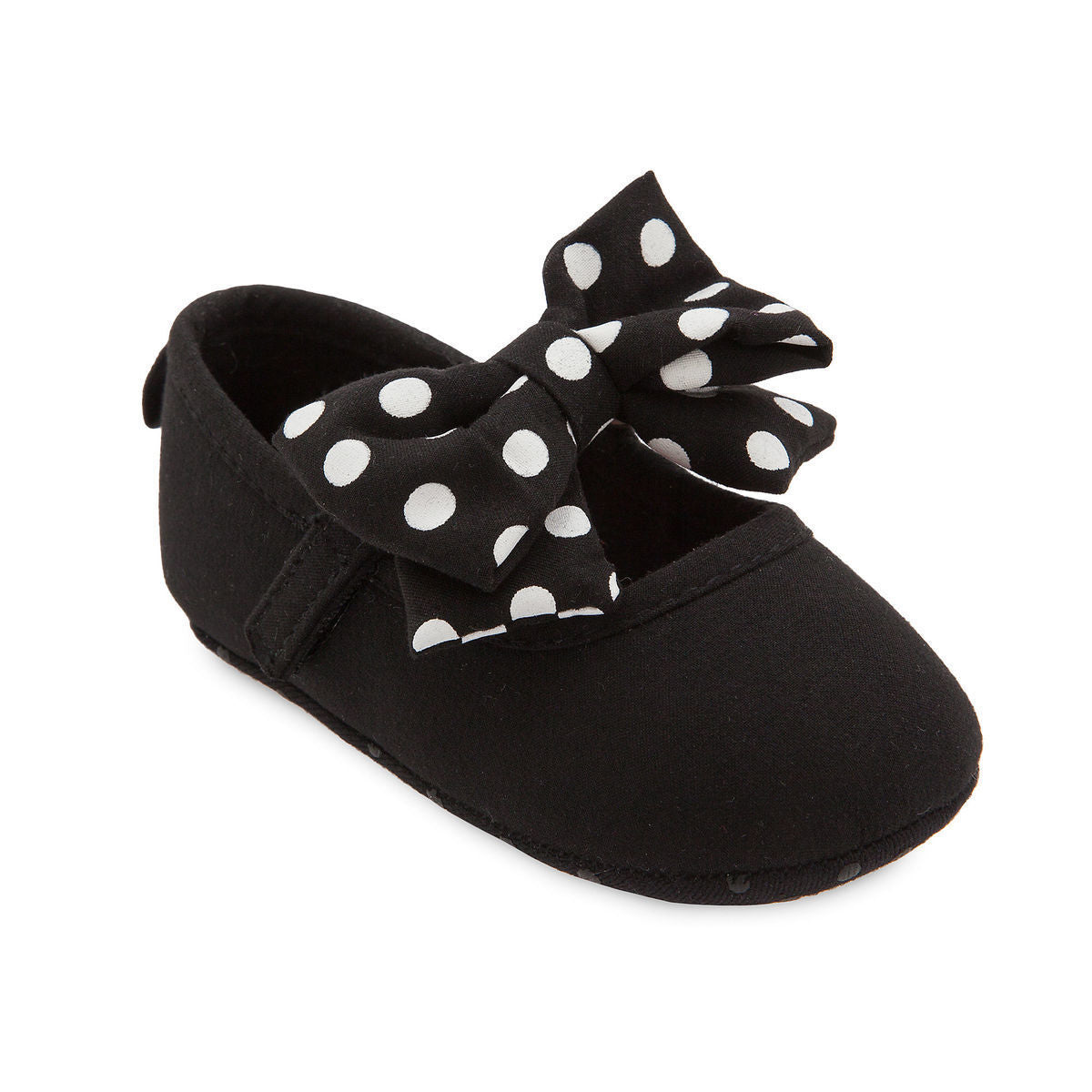 Minnie Mouse Black Polka Dot Baby Costume Soft Shoes