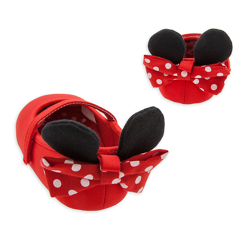 Minnie Mouse Red Baby Costume Shoes w/ 3D Ears