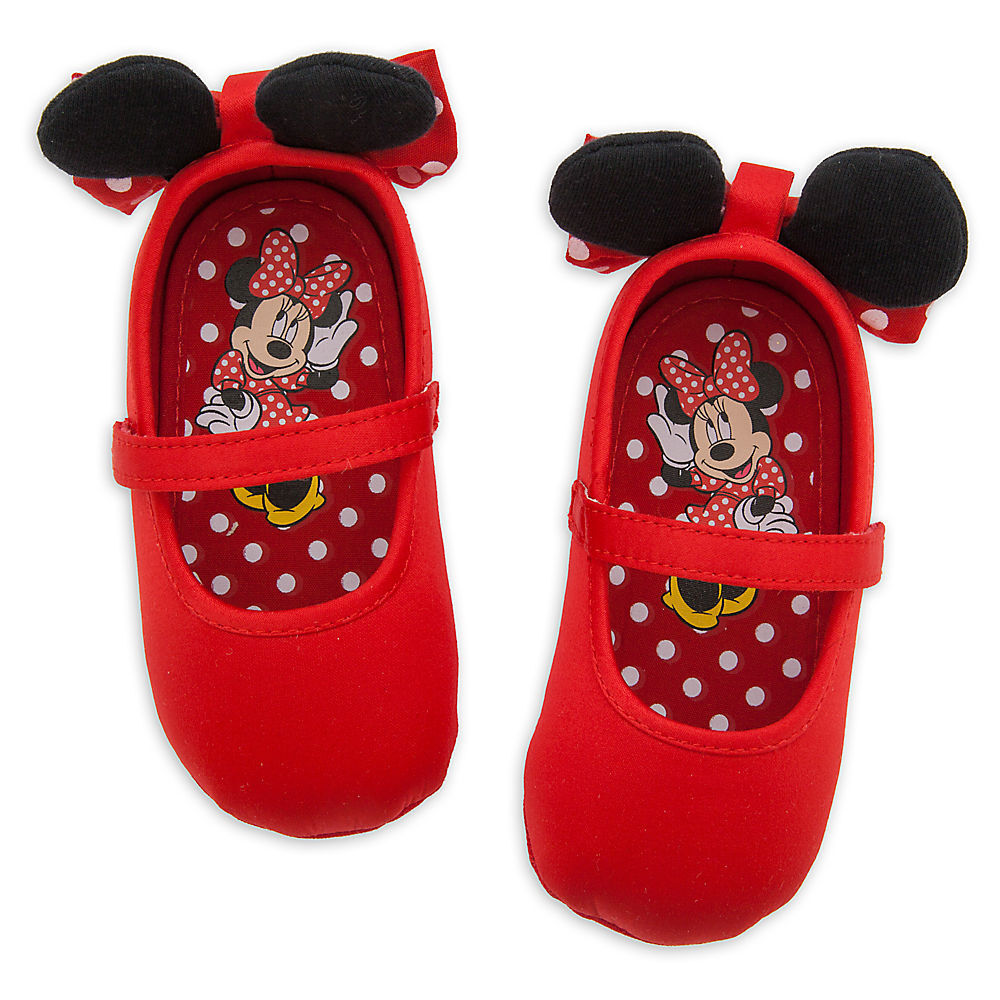 Minnie Mouse Red Baby Costume Shoes w/ 3D Ears