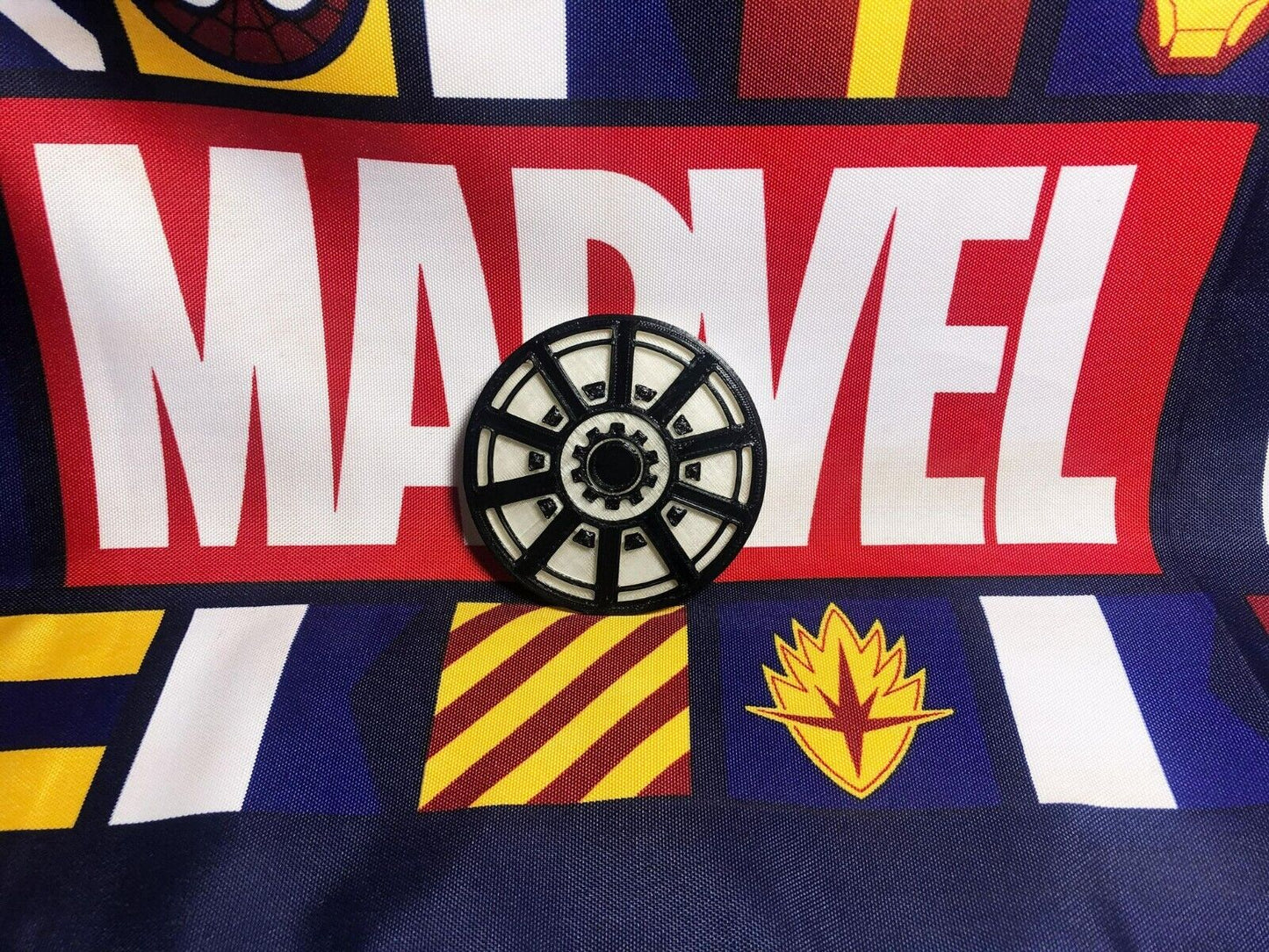Iron Man 1 Arc Reactor 3D Custom Magnetic Chest Piece Glow in Dark + UV Light