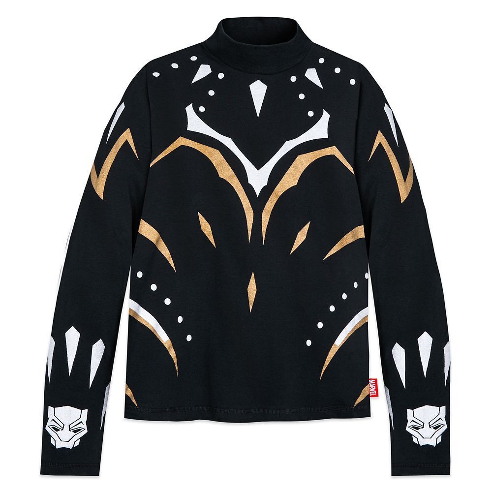 Black Panther Long Sleeve Top Shirt for Women : Wakanda Forever