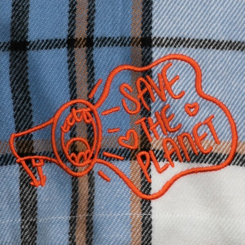 Disney Turning Red Panda Plaid Flannel Shirt for Women Size Medium