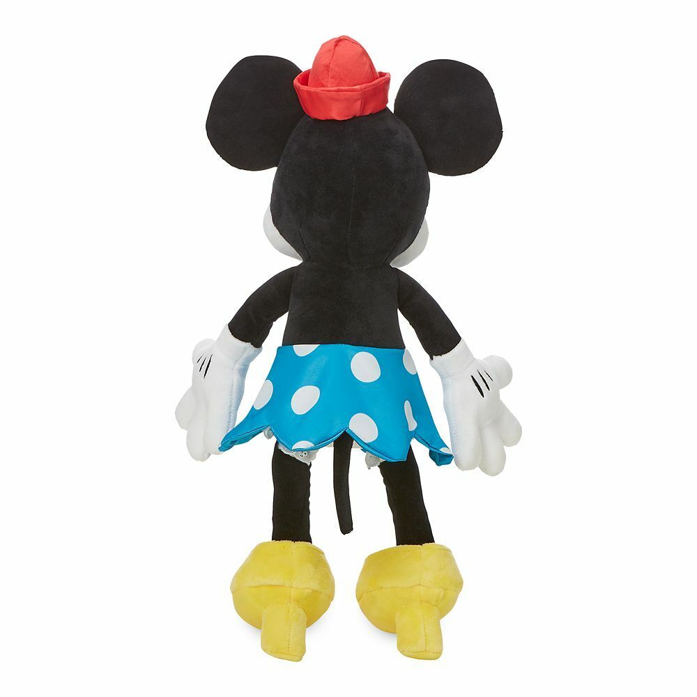 Minnie Mouse Classic Blue Dress Plush Toy Doll 19" H Stuffed Animal