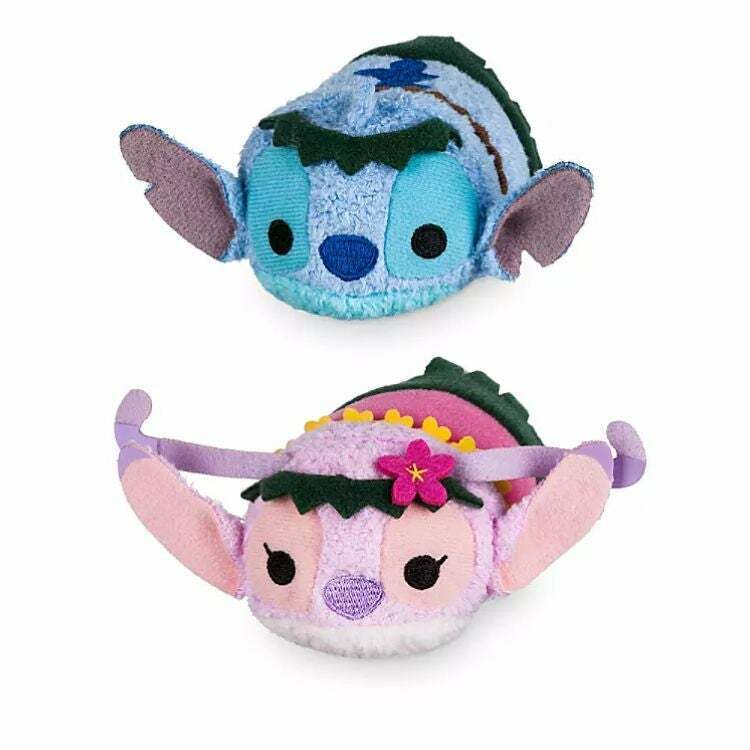 Disney Lilo & Stitch - Angel & Stitch 2pc Mini Tsum Tsum Hawaii Plush Box Set 3 1/2"