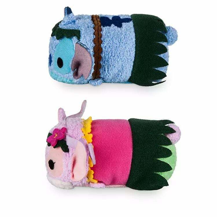 Disney Lilo & Stitch - Angel & Stitch 2pc Mini Tsum Tsum Hawaii Plush Box Set 3 1/2"