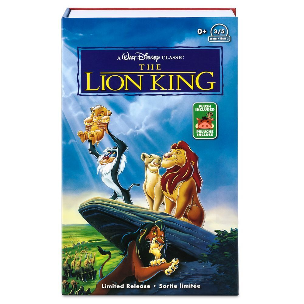 The Lion King Timon & Pumbaa Stuffed Plush Toy Doll 8'' - VHS Box Limited