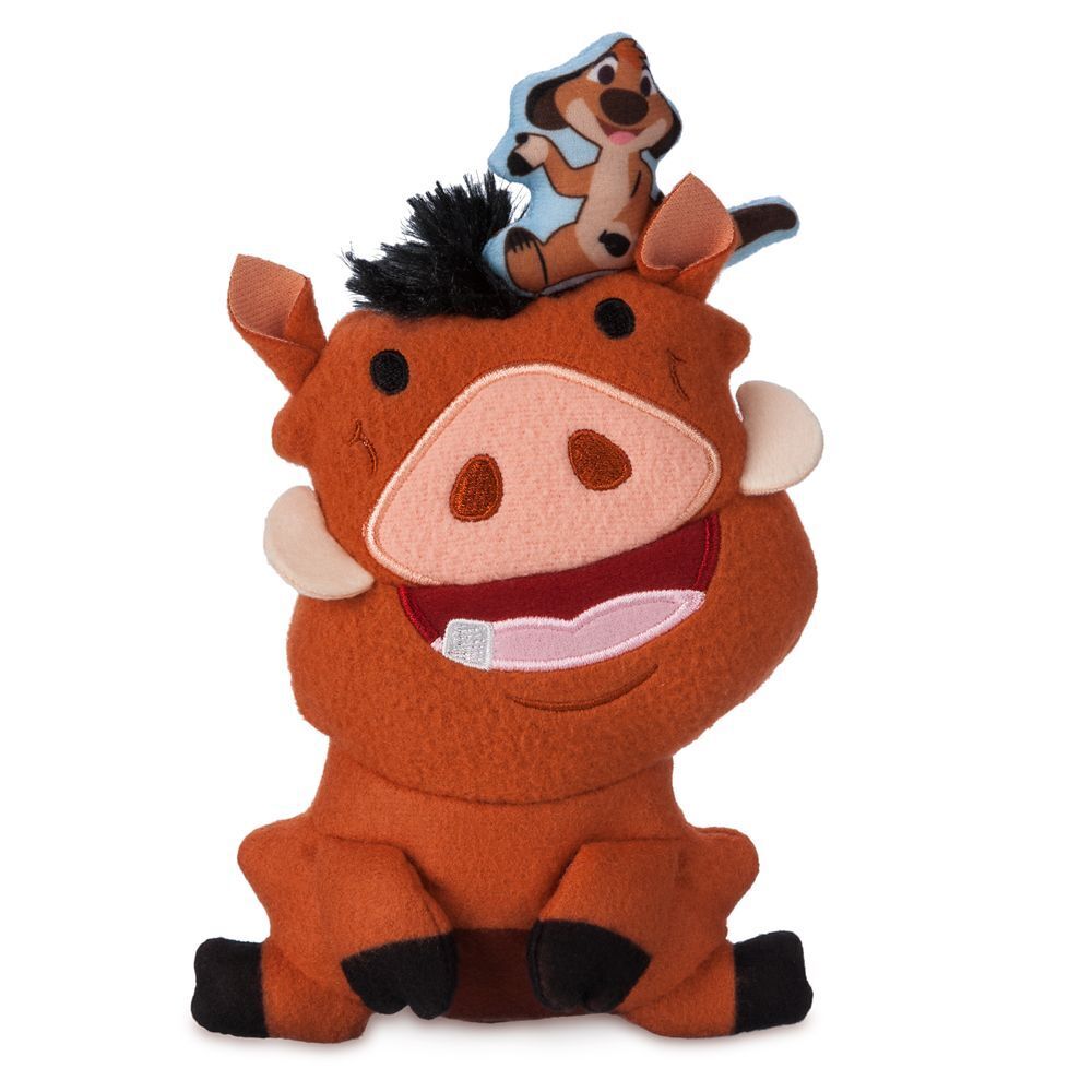 The Lion King Timon & Pumbaa Stuffed Plush Toy Doll 8'' - VHS Box Limited
