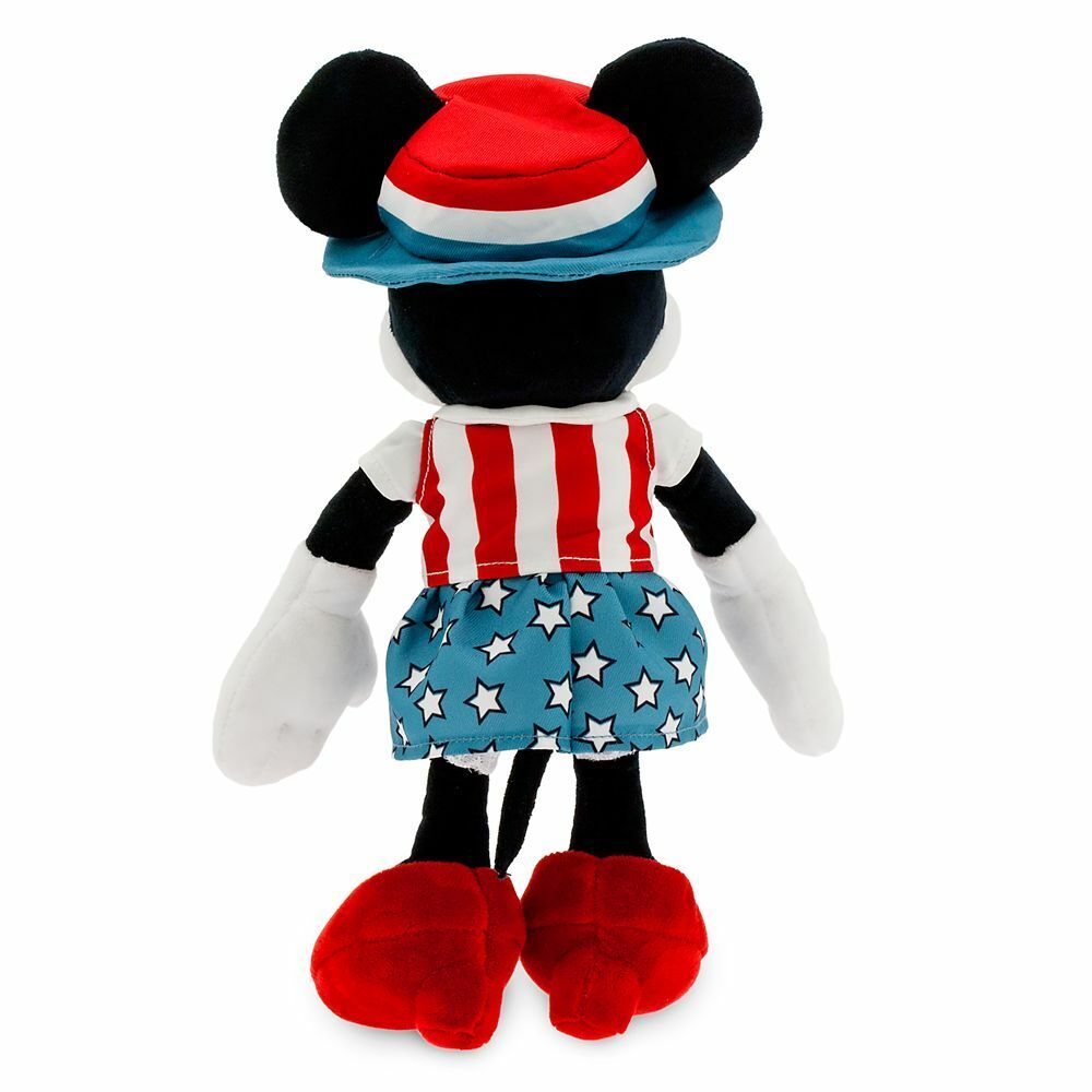 Disney Mickey & Minnie Mouse Americana Plush Toy 2pc Set 11" H