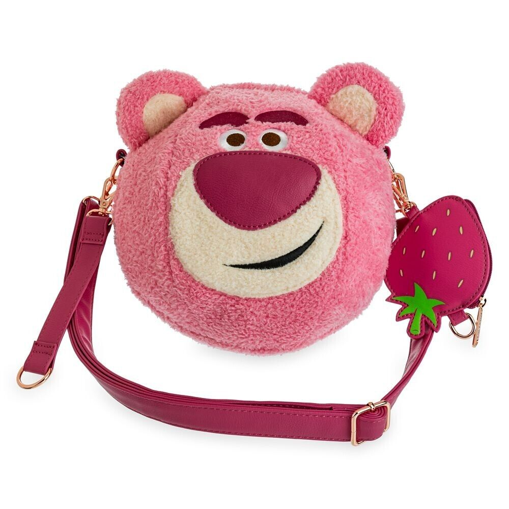 Lotso Plush Loungefly Handbag with Strawberry Coin Purse – Toy Story 3