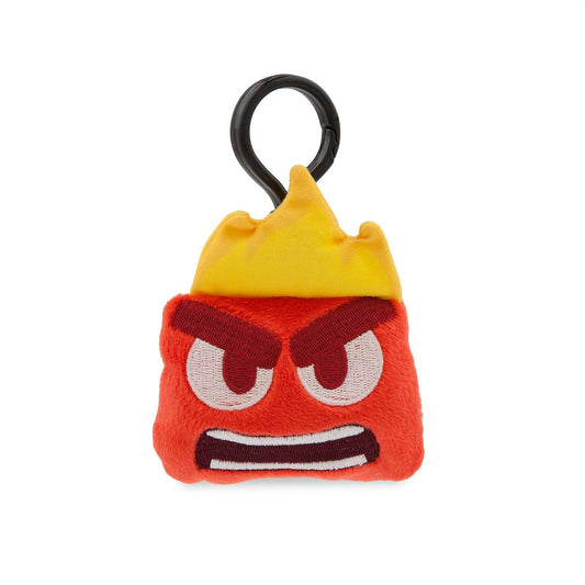 Disney Pixar Inside Out Anger Plush Charm for Backpack Disneyland Toy Emoji
