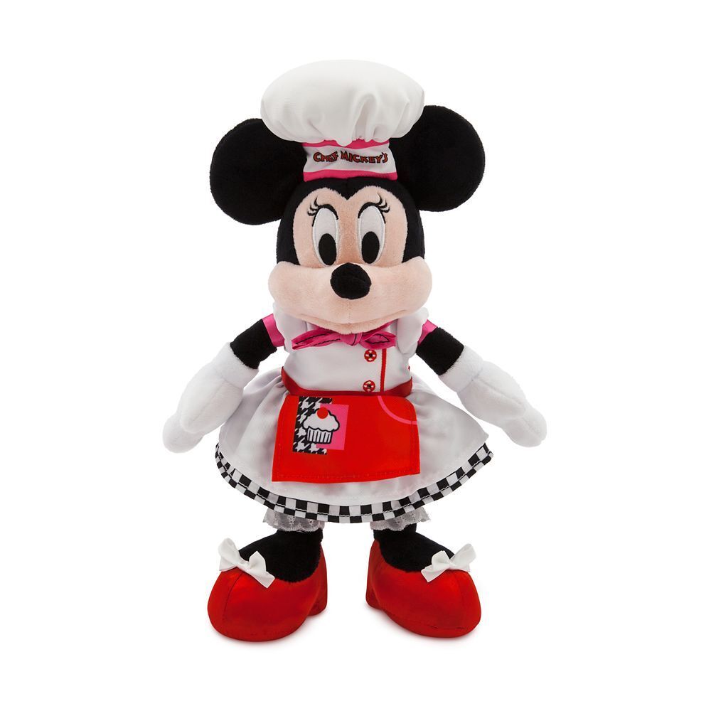 Walt Disney World Chef Minnie Mouse Dress Plush Theme Park Toy Doll 13"