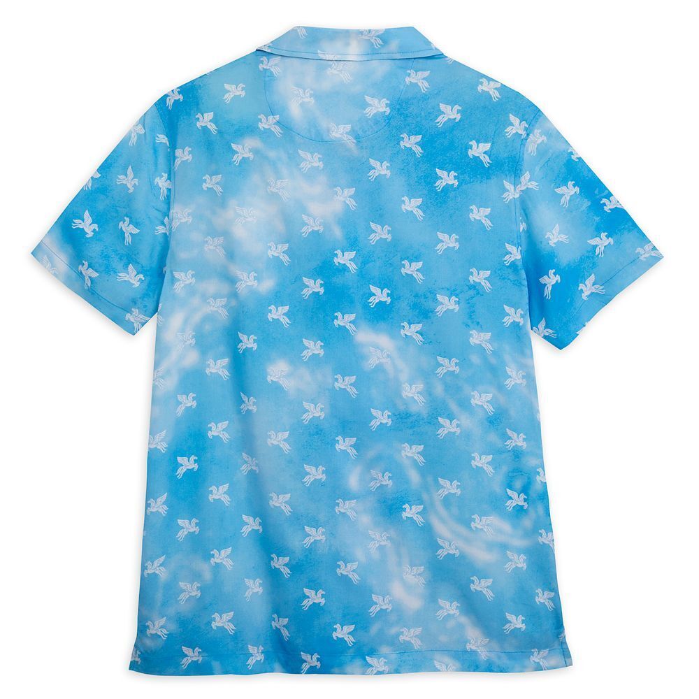 Disney Hercules Pegasus Button Down Woven Dress Shirt for Adults