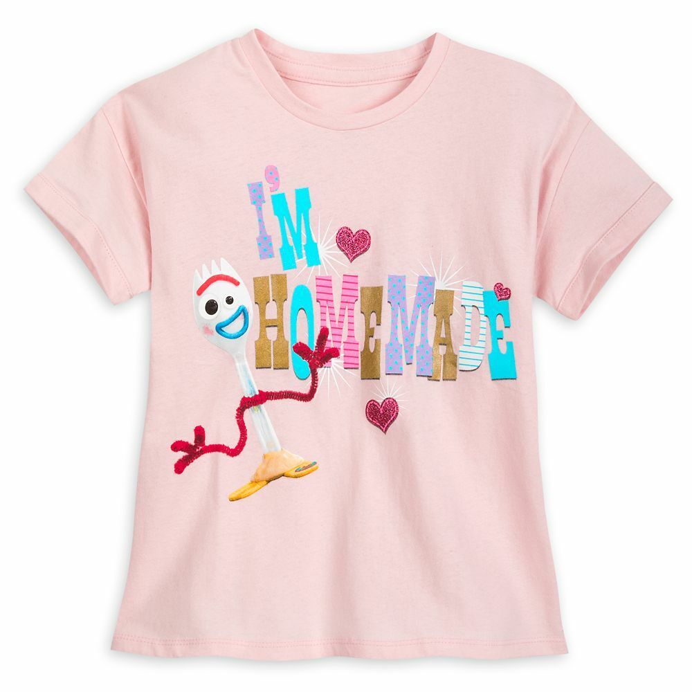Disney Toy Story 4 Forky Pink T Shirt Tee for Girls