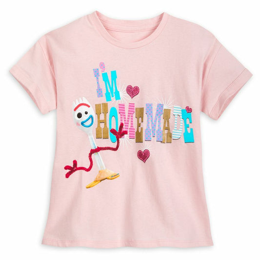 Disney Toy Story 4 Forky Pink T Shirt Tee for Girls