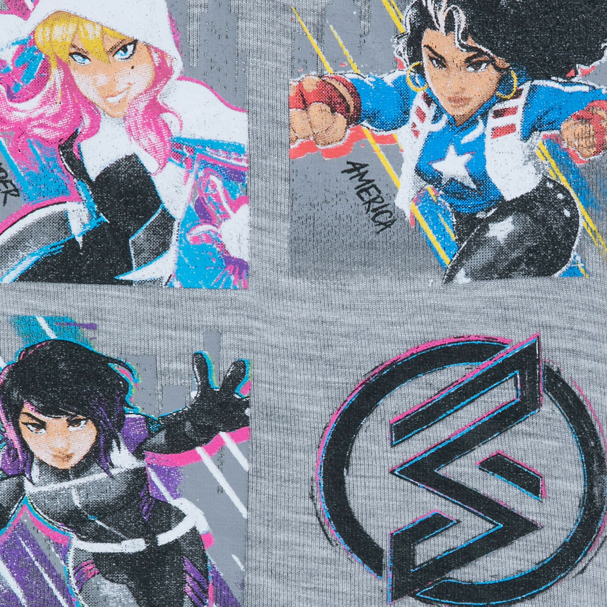 Disney Marvel Rising Teen Heroes Top T Shirt for Girls