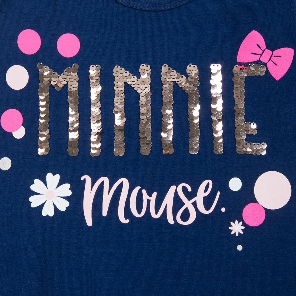 Disney Minnie Mouse Reversible Sequin Tank Top Girls Shirt Tee