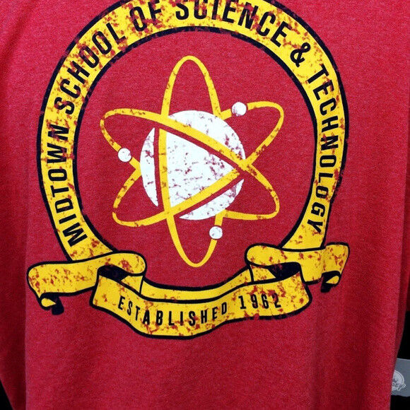 Disney Spider Man Midtown School Logo Tee for Men T Shirt