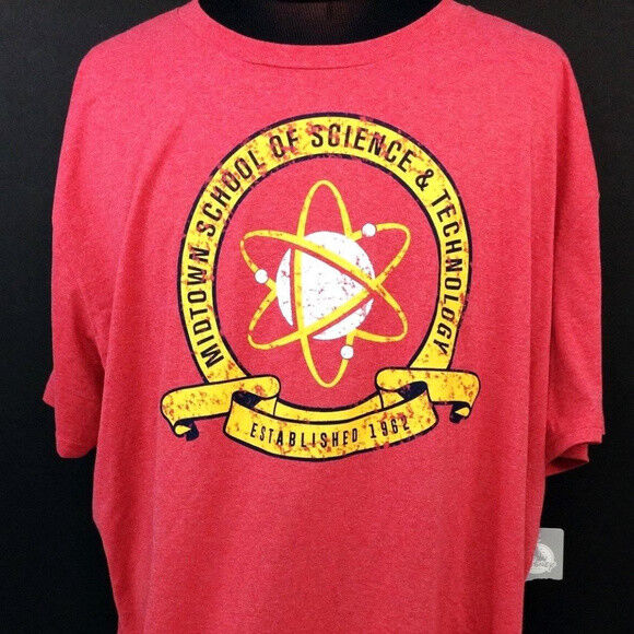 Disney Spider Man Midtown School Logo Tee for Men T Shirt