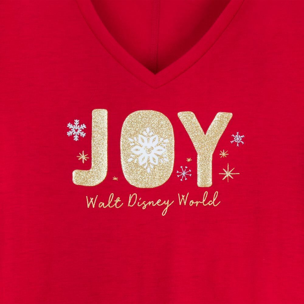 Disneyland Christmas ''Joy'' Holiday T-Shirt for Women Size Small