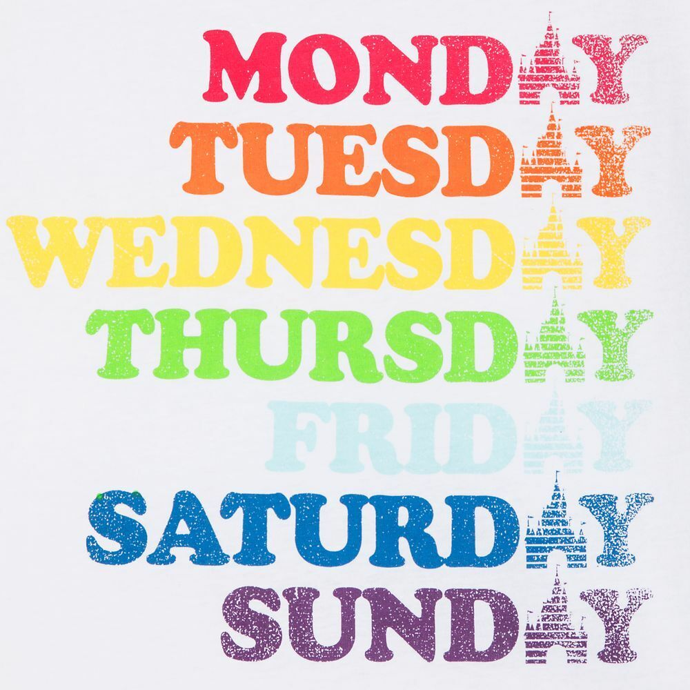 Disneyland Fantasyland Castle Rainbow Ringer Fun T-Shirt for Women Size Small