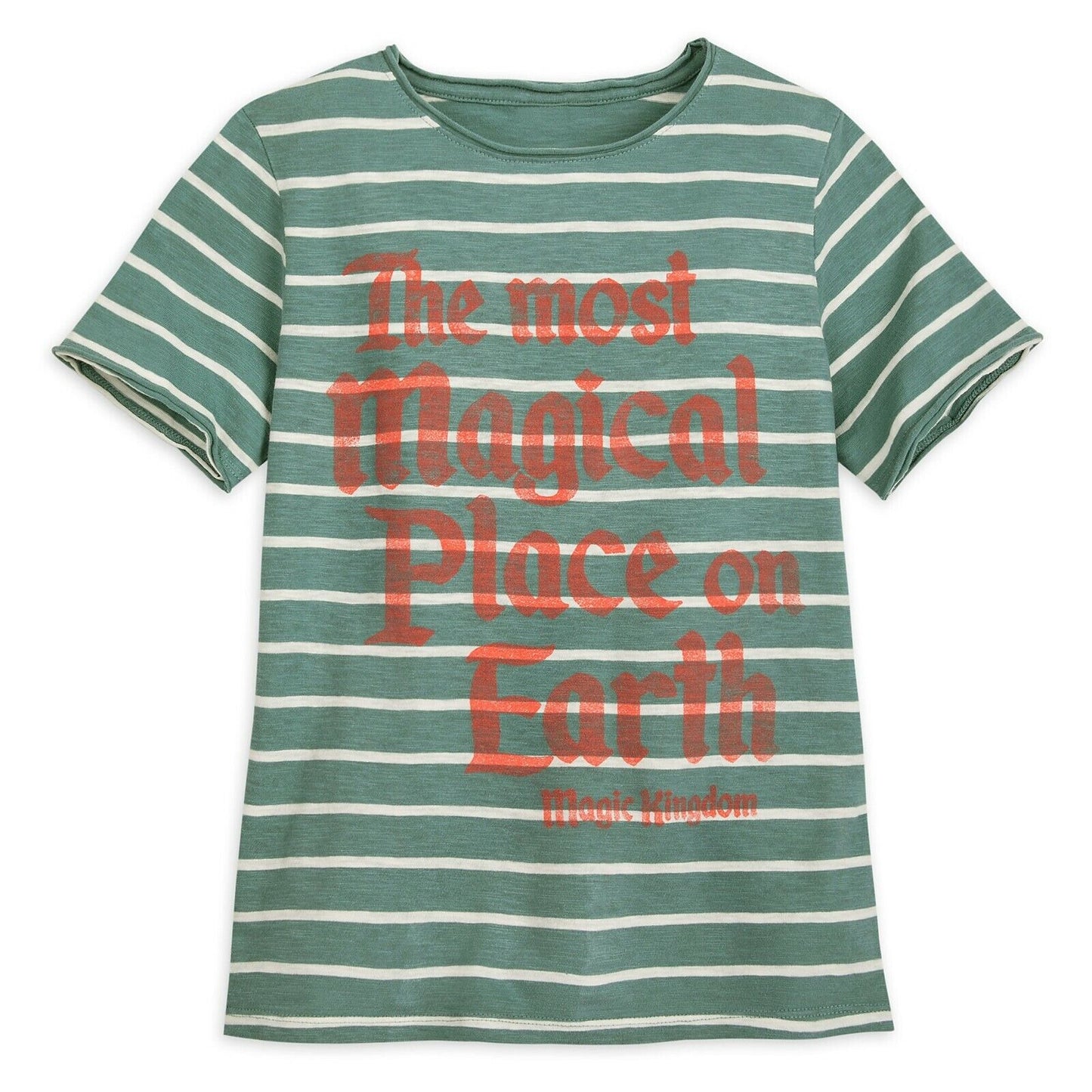 Walt Disney World Magic Kingdom Striped Jersey T-Shirt Boys Size XL - by Junk Food